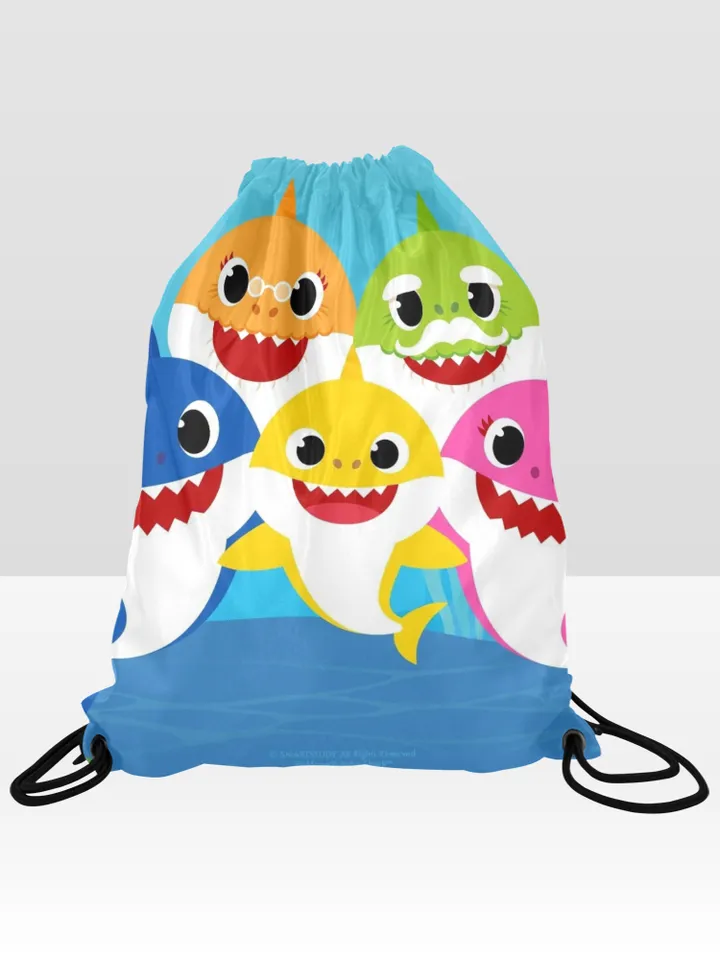Baby Shark Drawstring Bag
