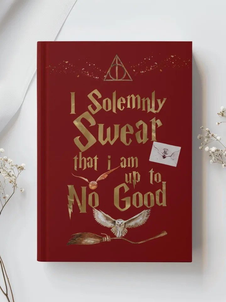 Wizarding World Hardcover Journal, Magic Notebook, Spell Book, Fantasy Diary, Gift, Magic gift Matte Journal