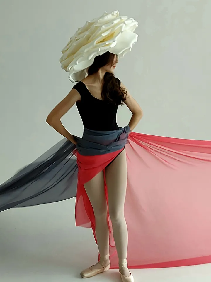 Large rose hat Flowers hat Festival clothing Big flowers headdress Party headpiece Fancy headwear Costume cosplay fashion shows headgear photo shoot
