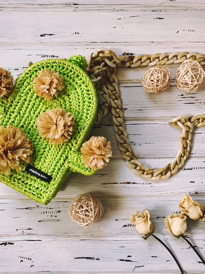 Green bag cactus, small crossbody purse, boho cottagecore bag, wallet crossbody, crossbody box bag, vegan phone crossbody, woven, drawstring