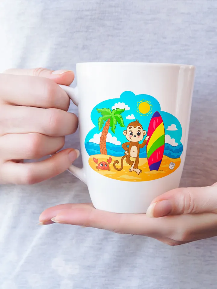 Vector set with cute cartoon Animals on Hawaii