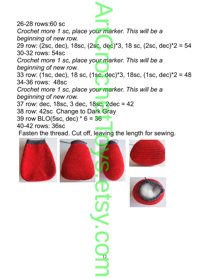 PDF Crochet PATTERN McQueen Lighting ("CARS")