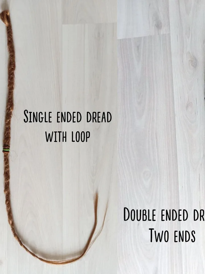 Wavy Synthetic Dreadlock Extensions in Ash Brown with Boho Beads and Wraps for Natural Looking Festival Hairstyles