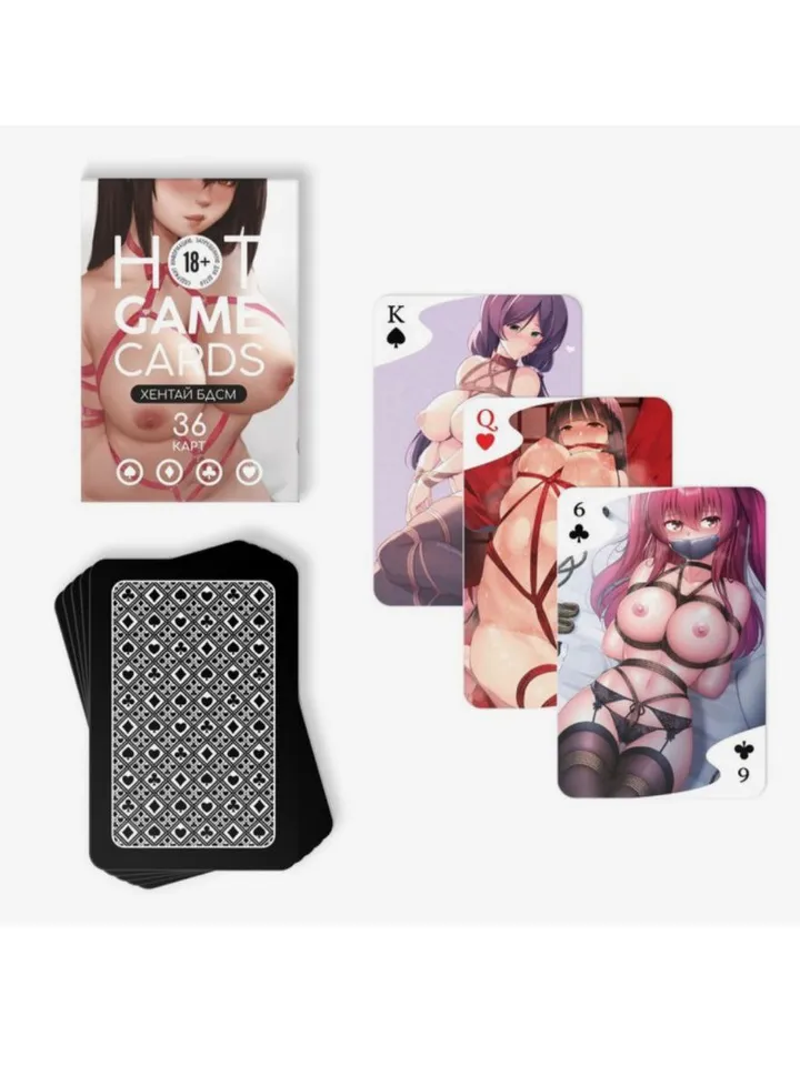 Playing cards "HOT GAME CARDS" hentai BDSM, 36 cards, 18+
