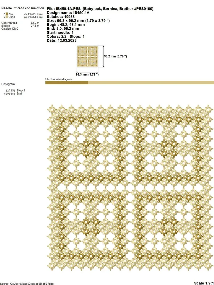Set designer of 20 machine embroidery designs with a large French knot to create your own compositions and decorate clothes, accessories