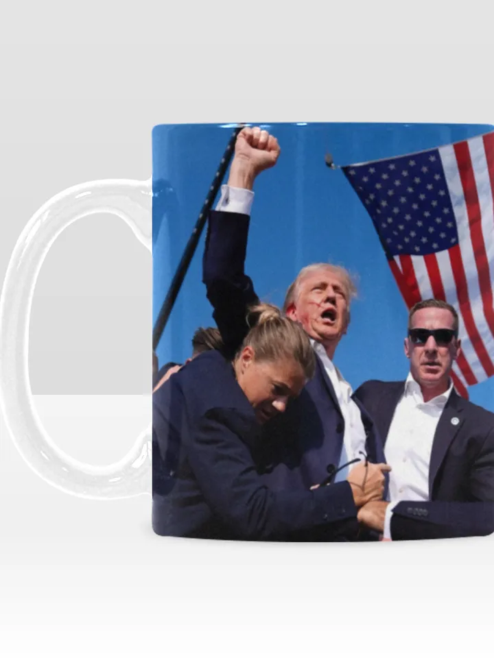 Trump Assasination Mug, Trump Shot Mug