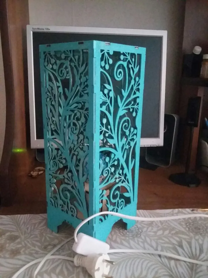 Digital Template Cnc Router Files Cnc Lamp Files for Wood Laser Cut Pattern