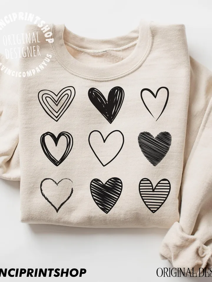 Valentines Hand Drawn Heart svg, Valentines Shirt Svg, Valentines svg, Heart svg, Love svg, Valentines png, Love Sublimation, png for shirts