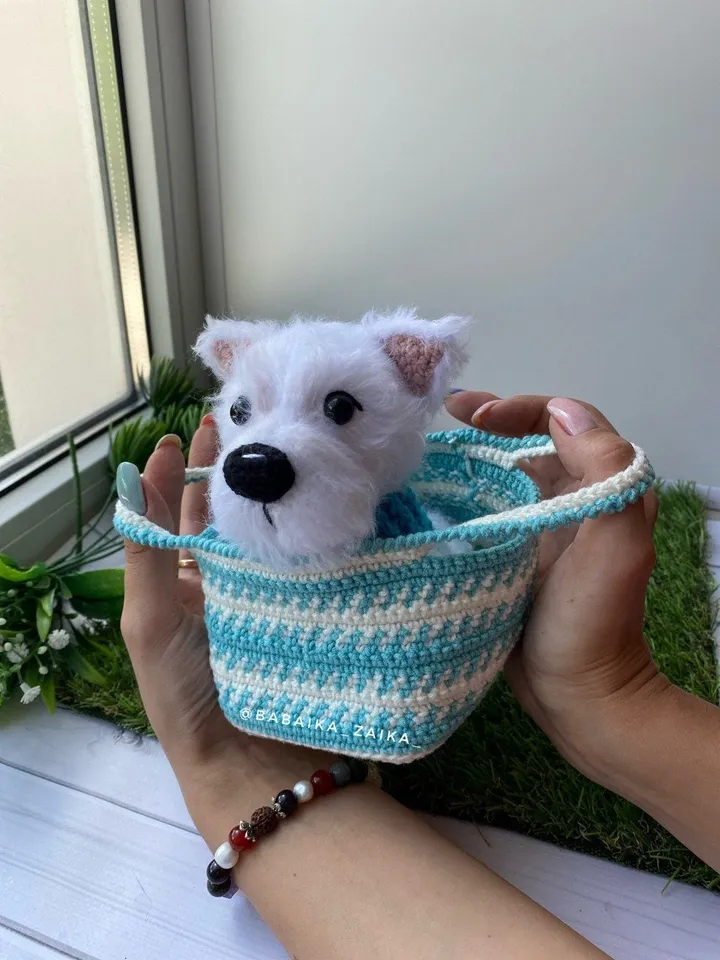PDF West Highland White Terrier Amigurumi and Dogs Accessories Crochet Animal Pattern Crochet Puppy Pattern Amigurumi baby toy