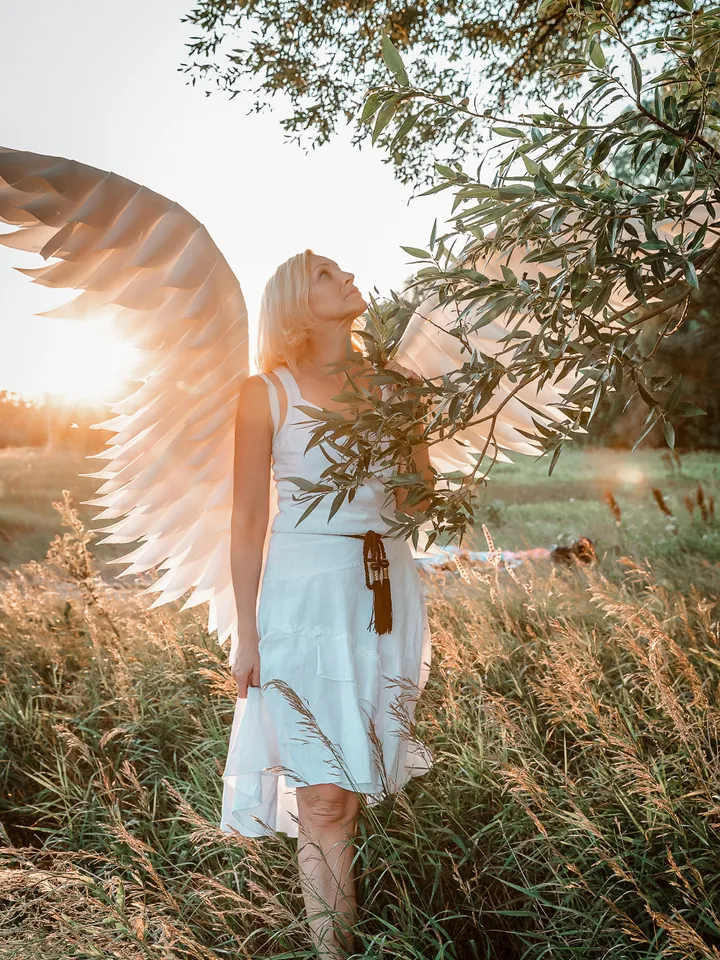 Angel wings costume, Wedding wings, maternity photography, wings cosplay