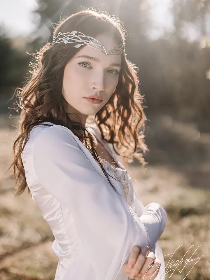 Tiara for wood nymph from branches and leaves, Crown of Forest dryad, Silver diadem, fantasy fairy elven Princess Nessa