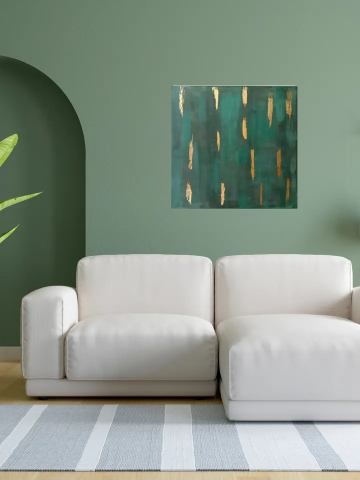 Interior painting Acrylic Painting Freshness with gilding