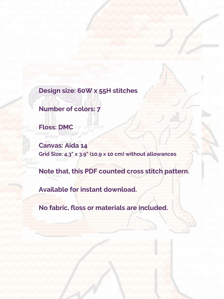 Cross stitch pattern Cat, funny cross stitch pattern PDF