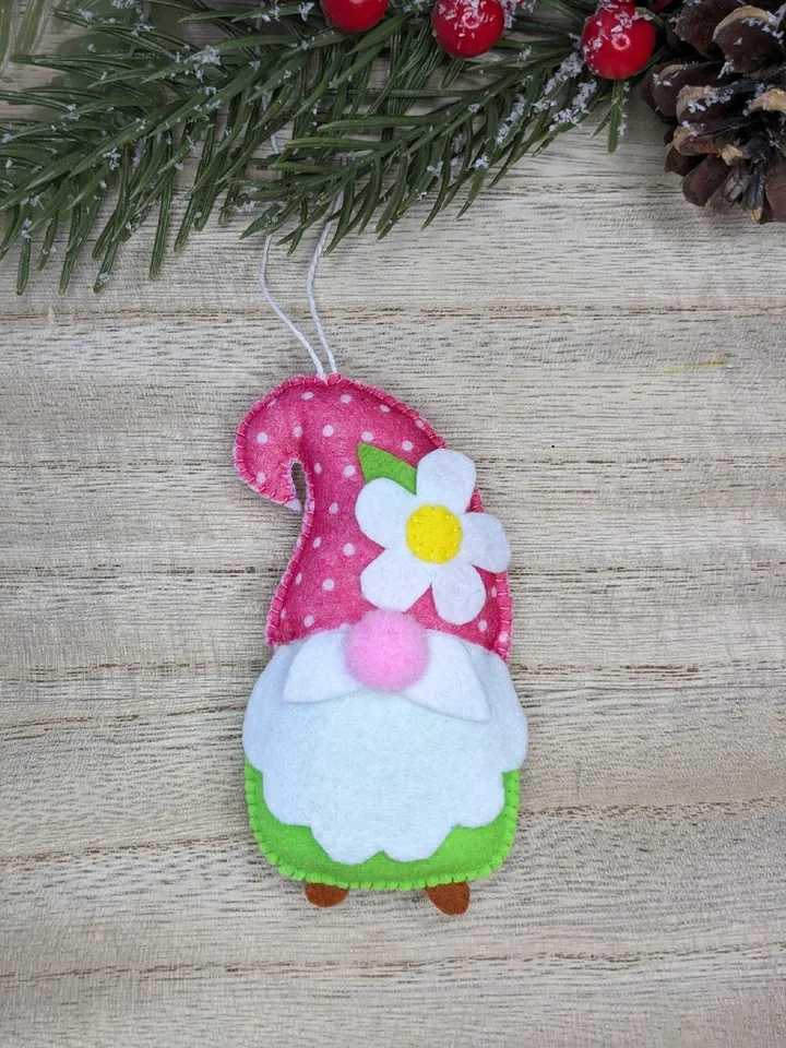 Holiday Gnomes, Felt Christmas Tree Decorations, Scandinavian Gnome, Christmas Gnomes, Swedish Gnome, Gnome with glasses, Set 3 toy