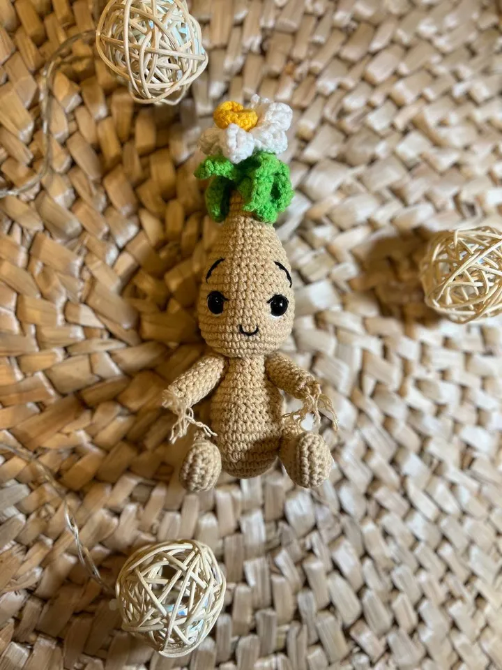 PDF Crochet Narcissus Doll Pattern, Amigurumi Flower, Cute Plant Doll, Flower doll, Amigurumi Doll Pattern, Flower Toy, Spring Crochet