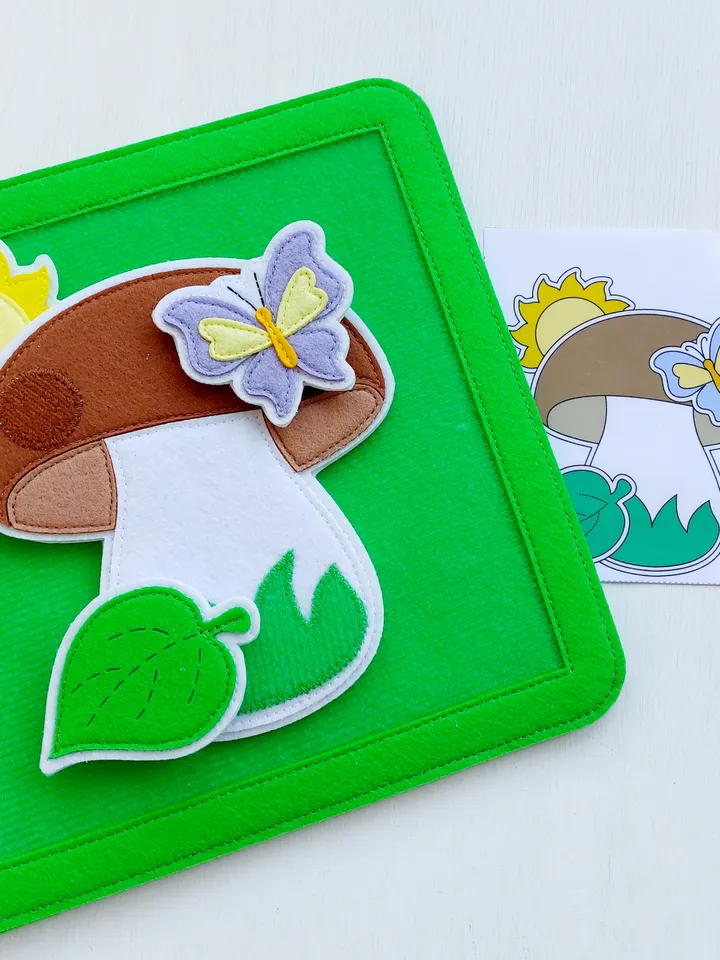 Montessori Material Felt Toys Children Logical Thinking