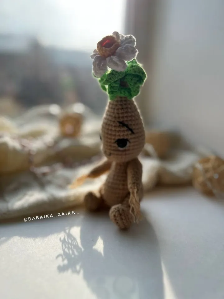 PDF Crochet Narcissus Doll Pattern, Amigurumi Flower, Cute Plant Doll, Flower doll, Amigurumi Doll Pattern, Flower Toy, Spring Crochet