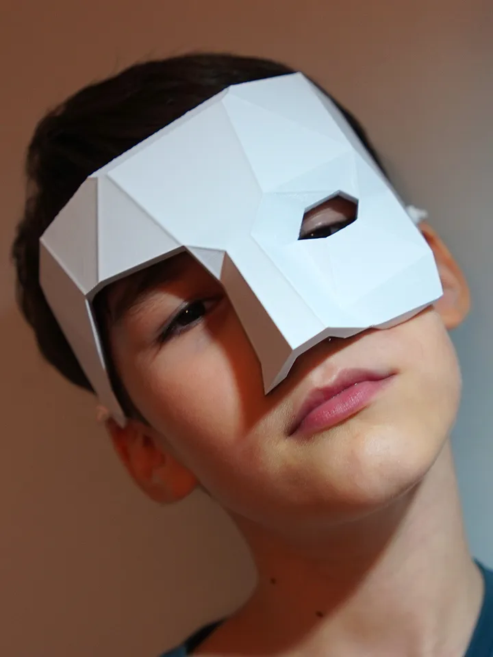 The Phantom of the Opera Mask Polygonal Children's The Phantom of the Opera mask
