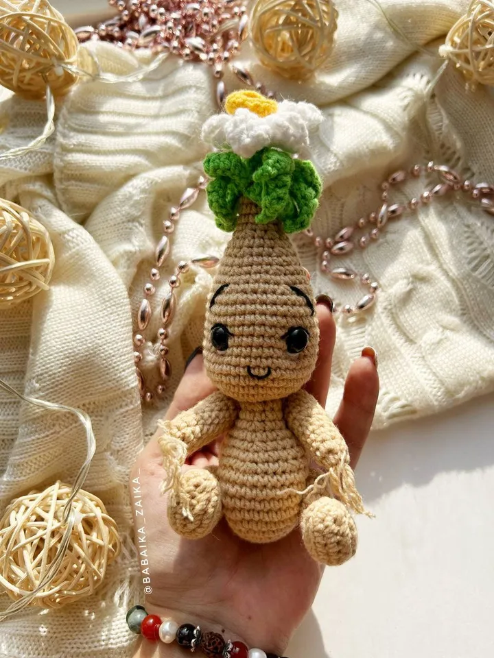 PDF Crochet Narcissus Doll Pattern, Amigurumi Flower, Cute Plant Doll, Flower doll, Amigurumi Doll Pattern, Flower Toy, Spring Crochet