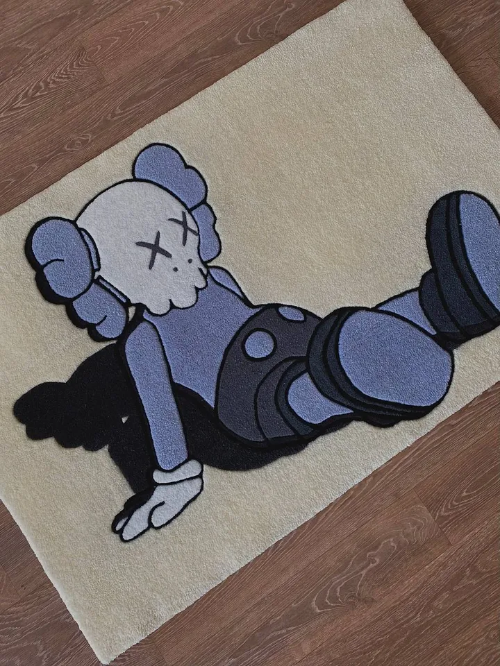 Gray KAWS Carpet