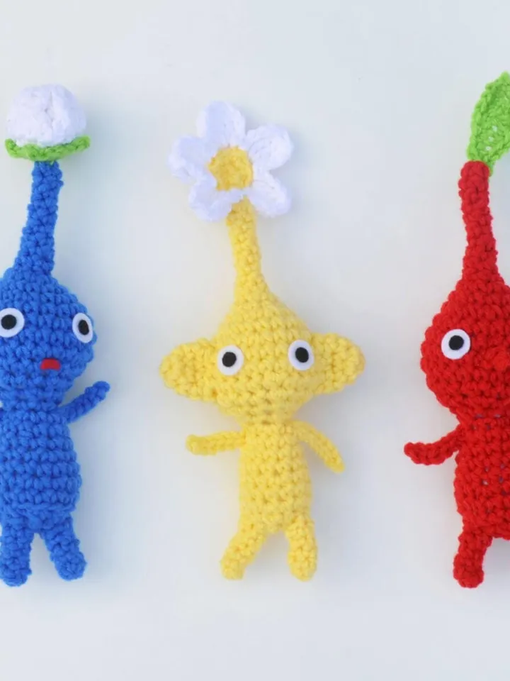 Pikmin Crochet Pattern, Nintendo Crochet Pattern, Olimar and Wiiu Crochet Pattern, Pikmin Plush. Pikmin Amigurumi