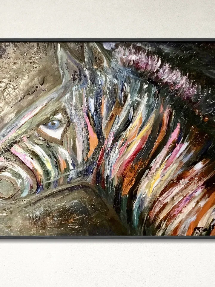 Funny colourful zebra,original oil painting on canvas,funny animals painting kid s room decoration colorful zebra painting,nursery room art.