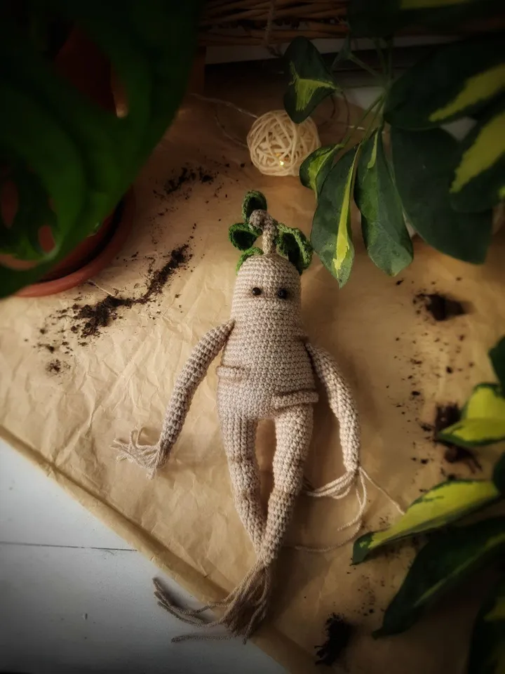 Mandrake Root Doll Stuffed Toys. Soft Handmade Gift Harry Potter. Art doll fans best friend gift. Harry Potter fans