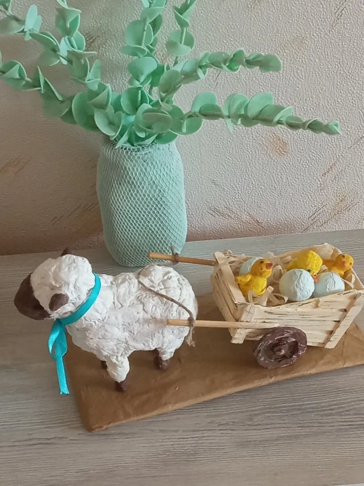 Easter sheep handmade/Easter decor/Easter decoration/Christmas decoration/holidays gifts/Christmas gifts/family souvenir