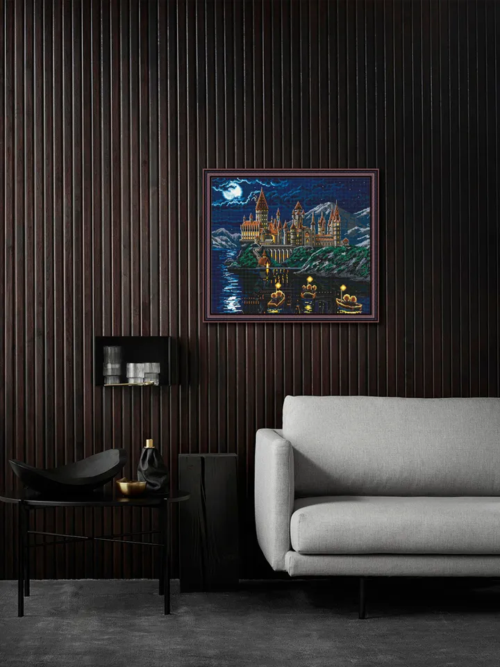 Wizard school cross stitch pattern digital PDF Magic kingdom cross stitch Magic castle xstitch chart Fantasy castle instant download PDF #C5