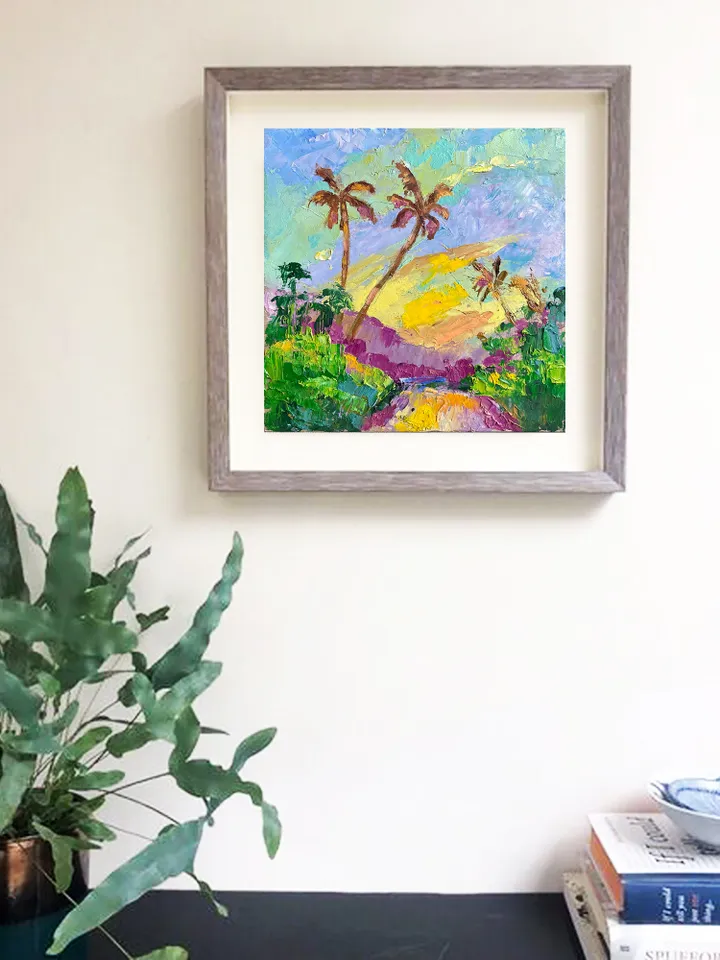 Landscape Original Oil Painting Hawaii Kauai painting