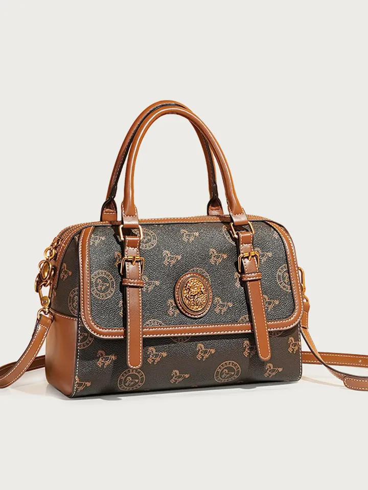 Vintage Pattern Luxury Satchel Bag