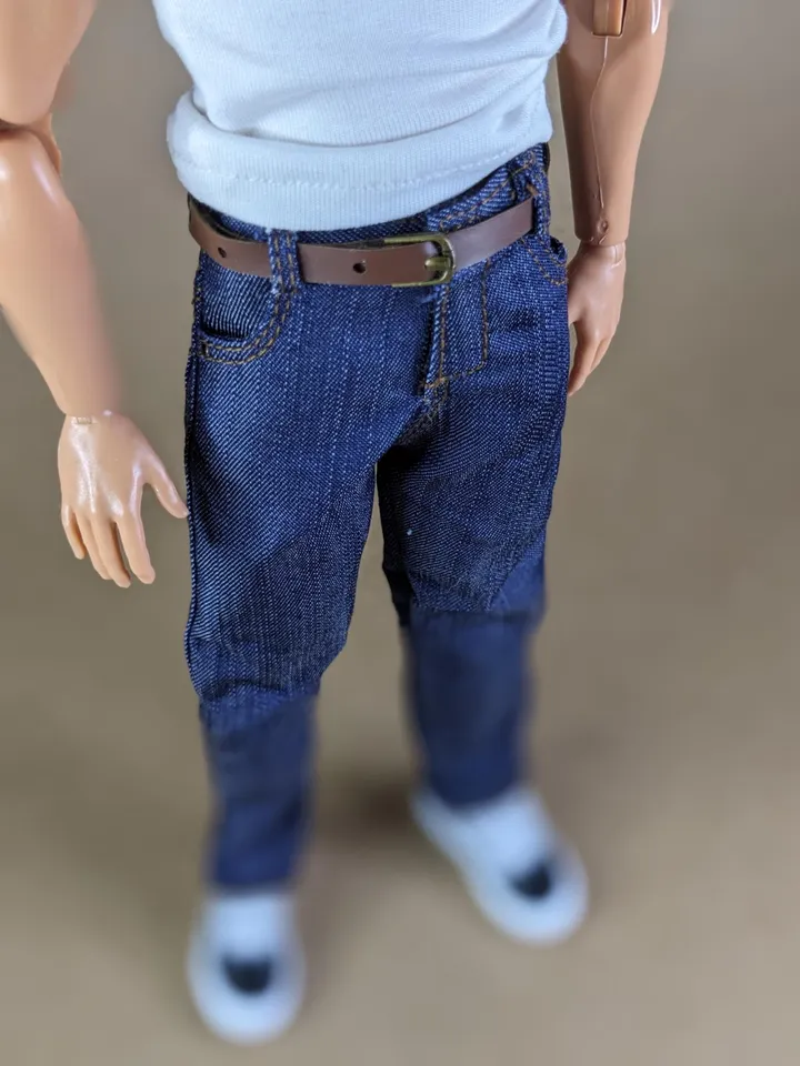 Classics blue jeans for 1/6 scale fashion male doll (Regular body)