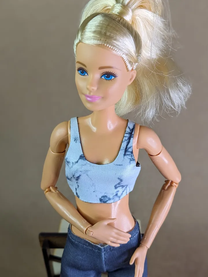 Gray top & leggins for 1/6 scale fashion female dolls