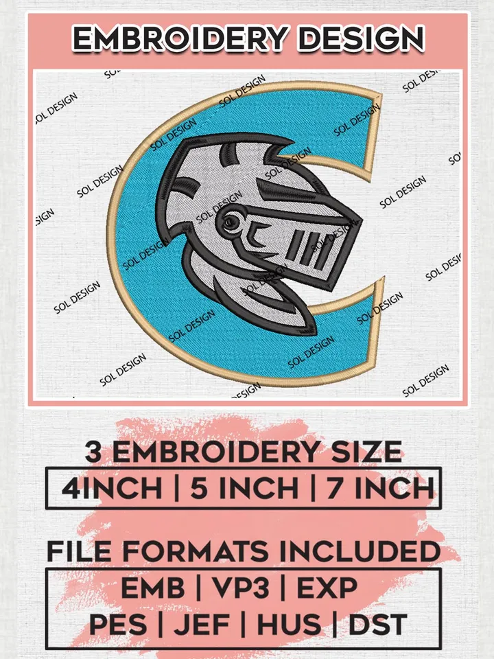 MiLB Charlotte Knights Embroidery Design Files, MiLB Charlotte Knights Logo, Minor League Baseball Logo Embroidery Designs, MiLB embroidery designs, Machine embroidery designs, Digital Download