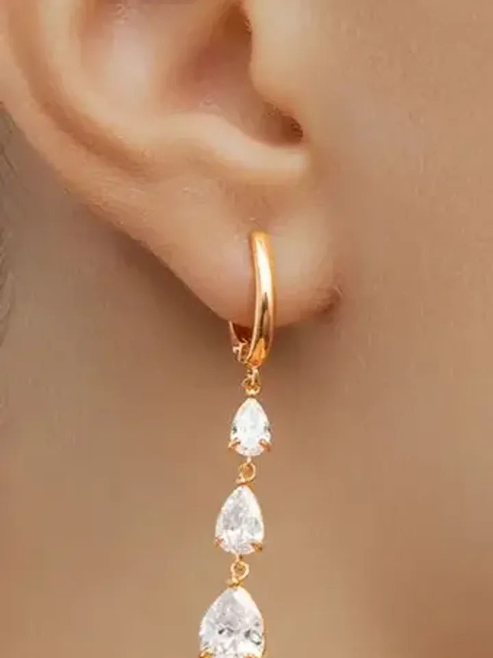 Earrings Silver 925 with cubic zirconia