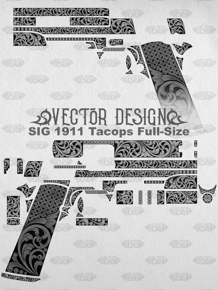 VECTOR DESIGN SIG 1911 Tacops Full-Size Scrollwork