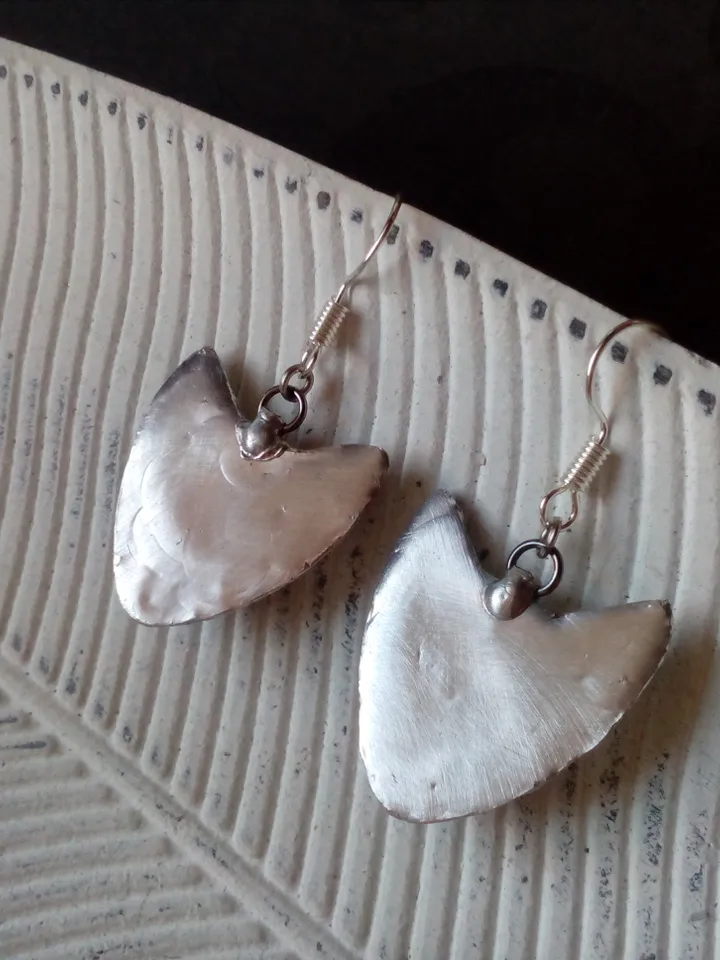 CAT eye earrings, Cat head earrings, Cat lovers bijouterie, Witch earrings, Halloween earrings, Tin soldered earrings