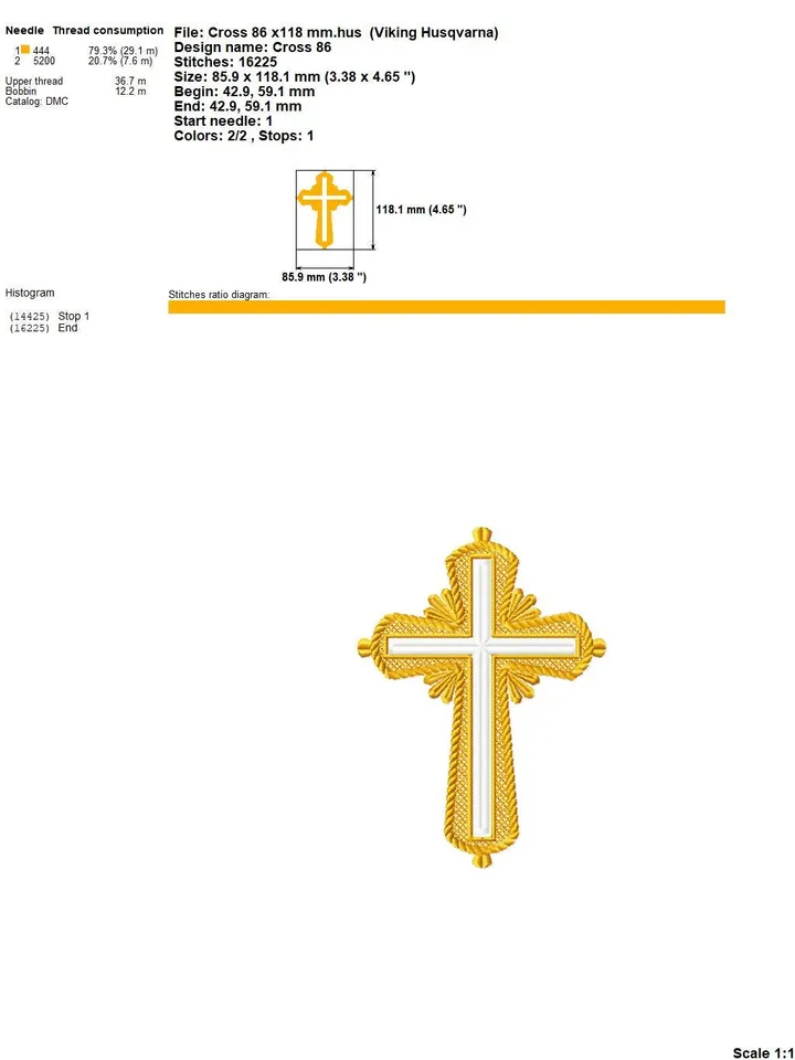 Religious cross embroidery design Machine embroidery pattern 5 sizes, Embroidery files christian cross, Catholic embroidery Holy cross #R49