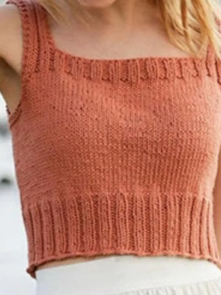 top pattern, women top, easy top, crop Top knitting, halter top knit pattern pdf