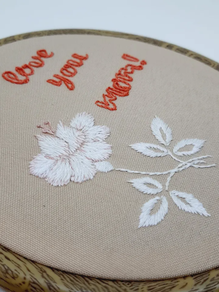 Flower for mom pattern pdf embroidery, Easy embroidery DIY