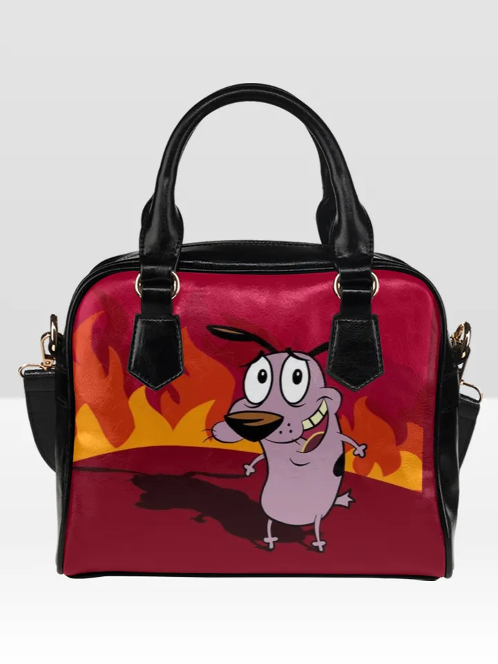 Courage Cowardly Dog Shoulder Bag