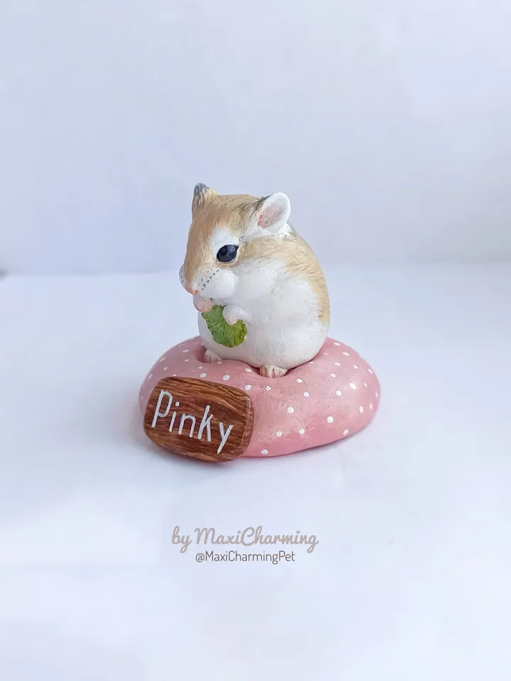 Custom hamster sculpture