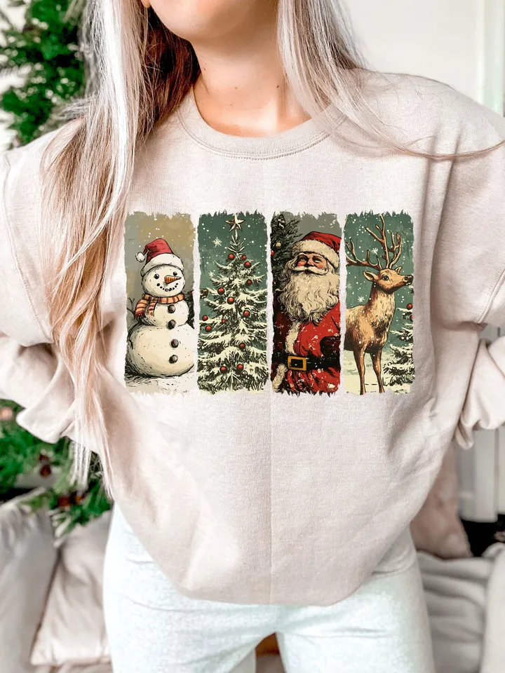 Retro Christmas PNG, Christmas Shirt PNG, Vintage Christmas PNG, Santa Claus png, Christmas Sublimation, Merry Christmas png, T-shirt design