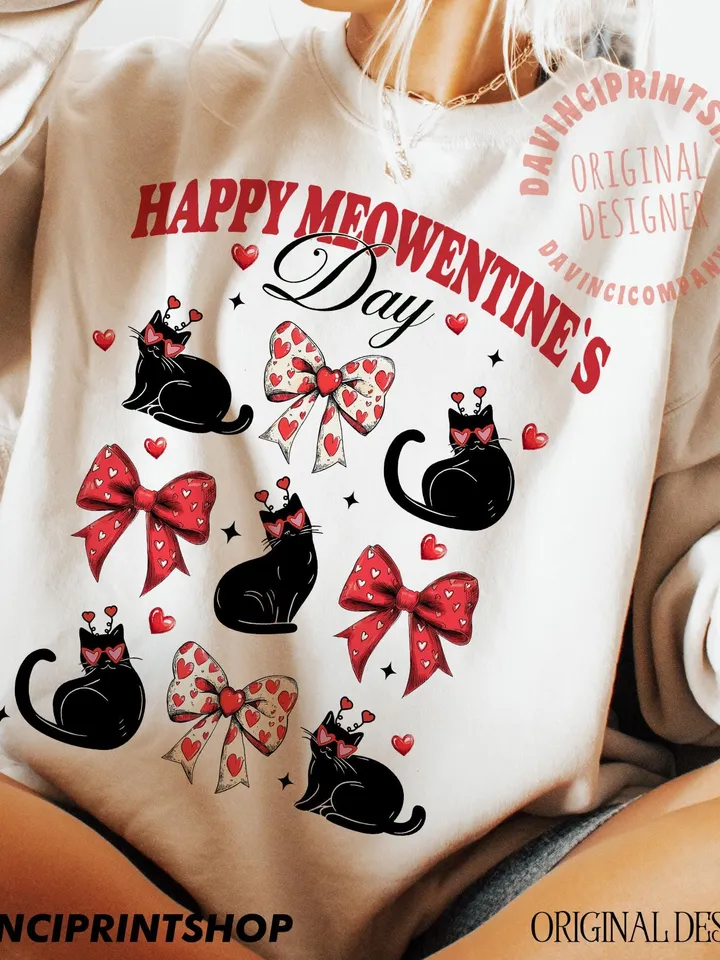 Valentine Cat Png, Valentine PNG, Heart Love Cat Valentine Png, Trendy Valentine Png, Cat Lover Png, Valentine Coquette Bow png, Love png