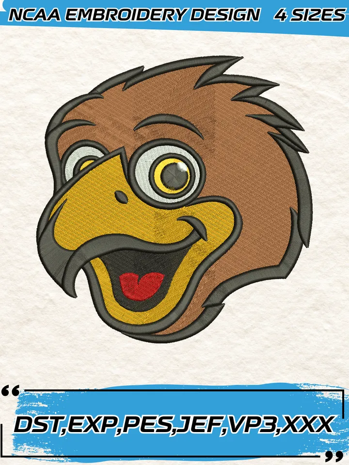 Utah Utes Mascot Embroidery Designs,NCAA Logo Embroidery Design,Machine Embroidery Design File,4 Sizes, Digital Download