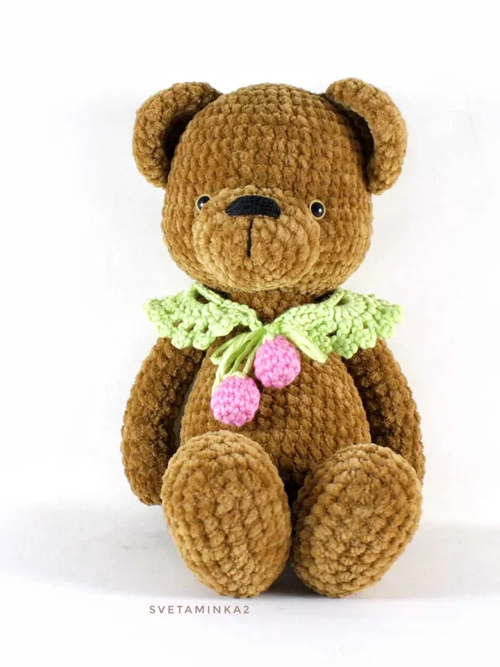 Crochet Teddy Bear Pattern. Amigurumi Plush Animal. Digital Download. PDF.