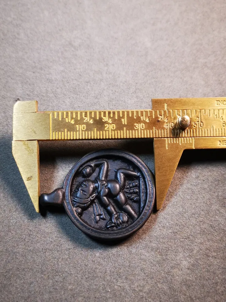 Gandhanra Handmade Buddhist Amulet,Tantric Female Buddha Vajrayogini Pendnat,the Dakini of All Buddhas,Made of Thokcha