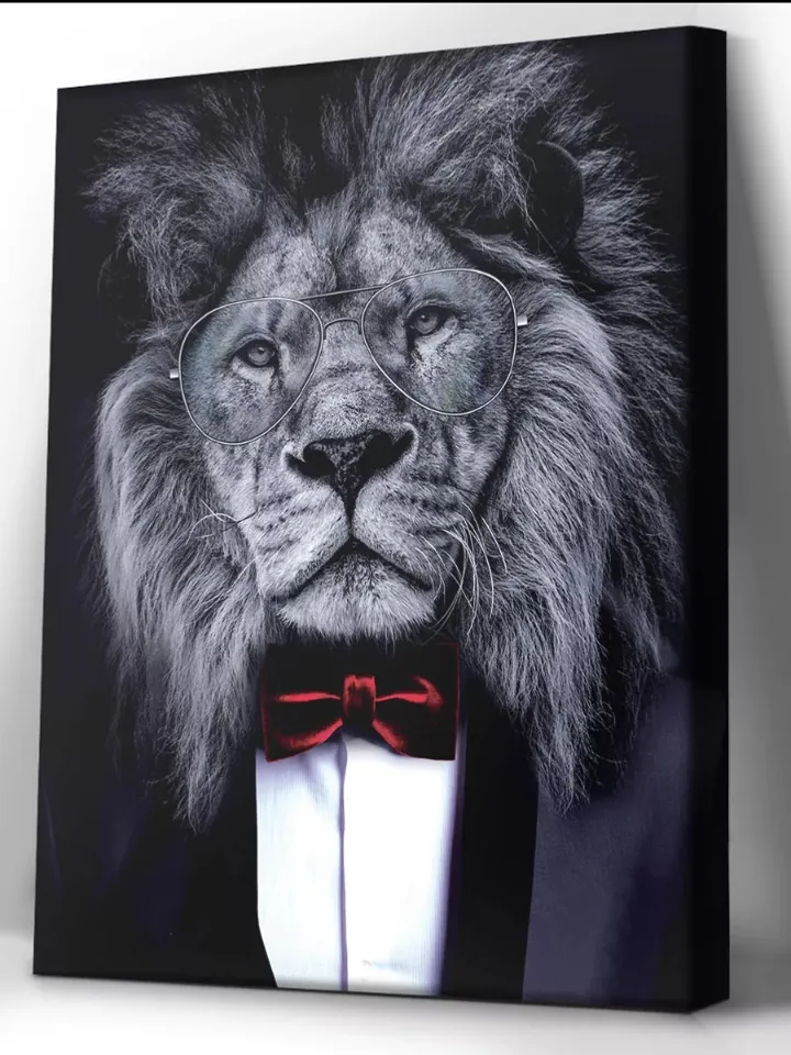 painting on the wall 40×50 lion