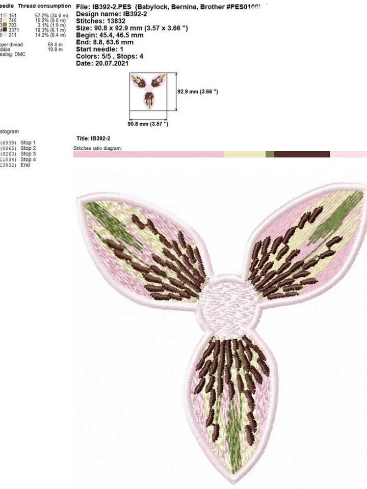 Alstroemeria FSL machine embroidery design FSL brooch embroidery pattern Floral motif Flower FSL Free standing lace Brooch