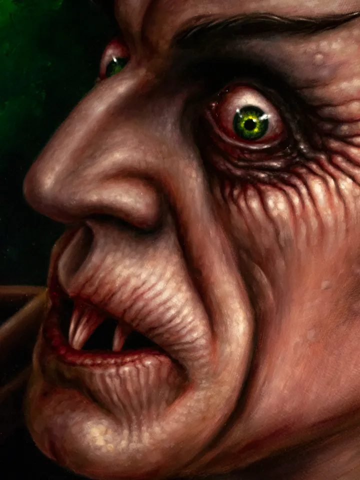 Oil painting Nosferatu Eine Symphonie des Grauens